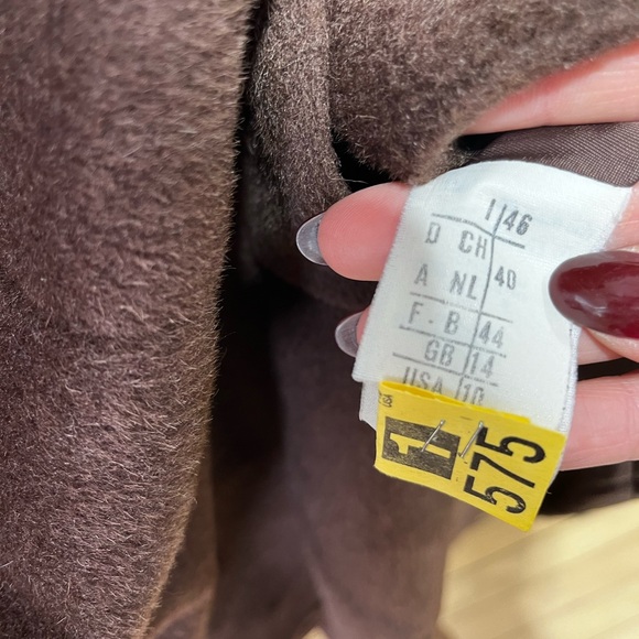 VTG MISSONI Donna Wool Chocolate Brown Coat - Picture 8 of 8